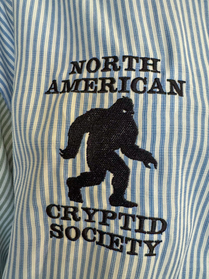 Bigfoot Striped Button Up Long Sleeve M