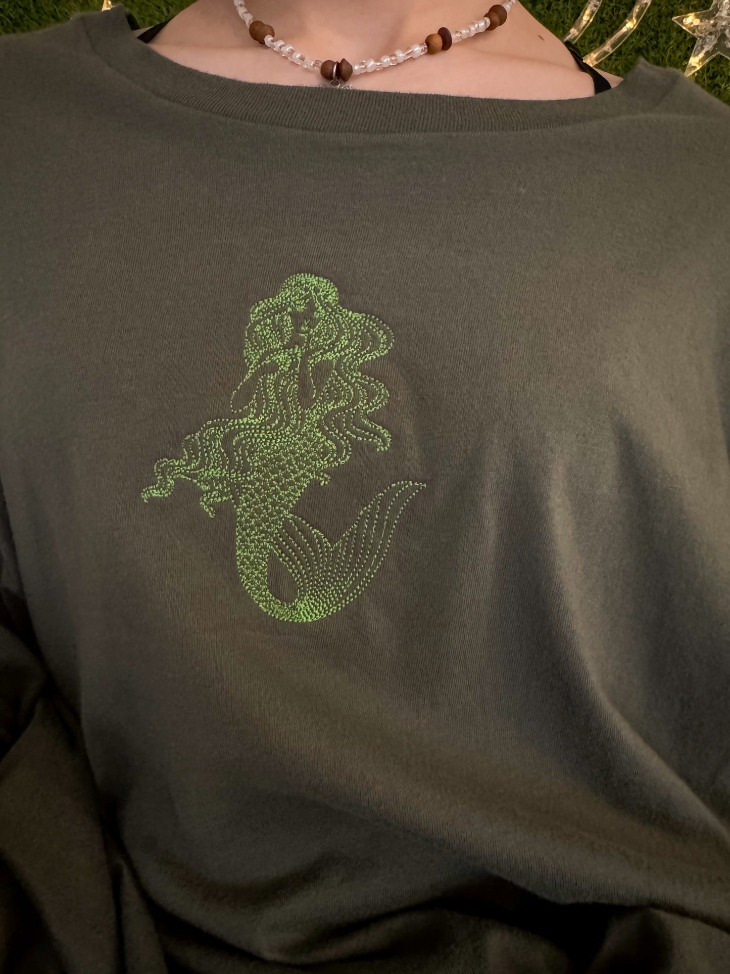 Green Mermaid Long Sleeve 3XL