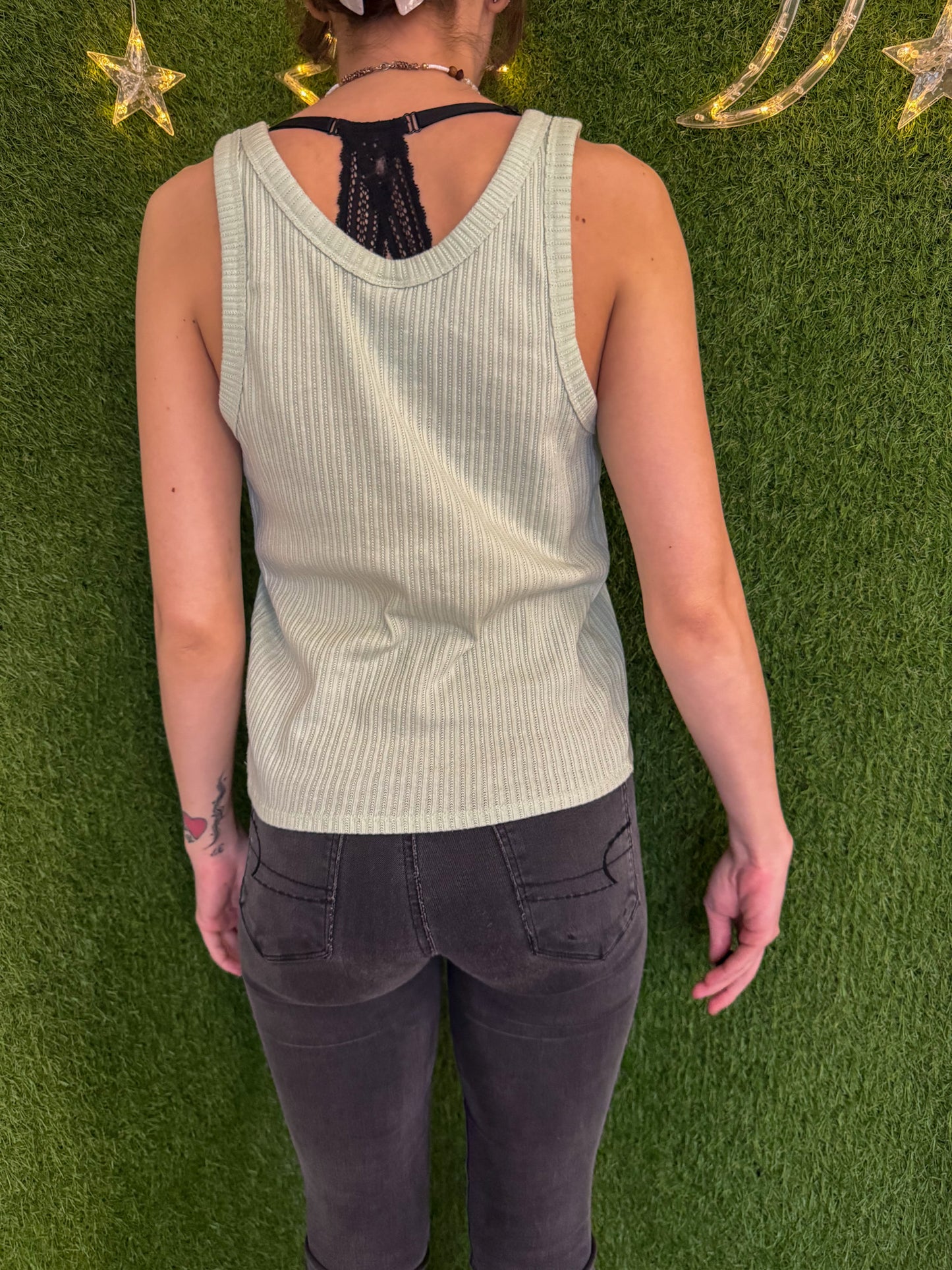 Cthulhu Cat Light Green Tank Top L