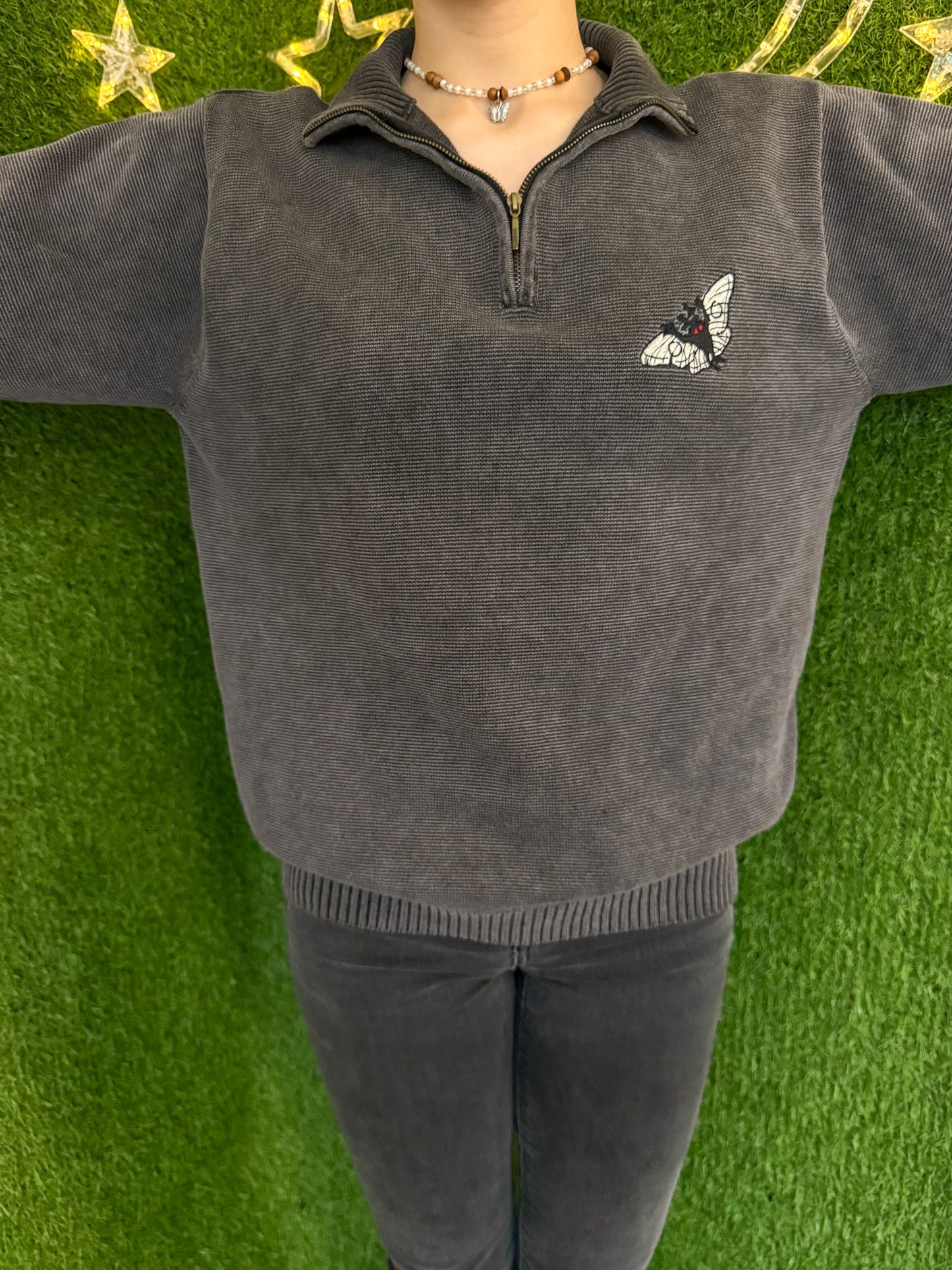 Mothman Charcoal Quarter Zip S