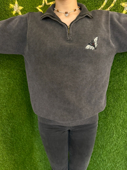 Mothman Charcoal Quarter Zip S