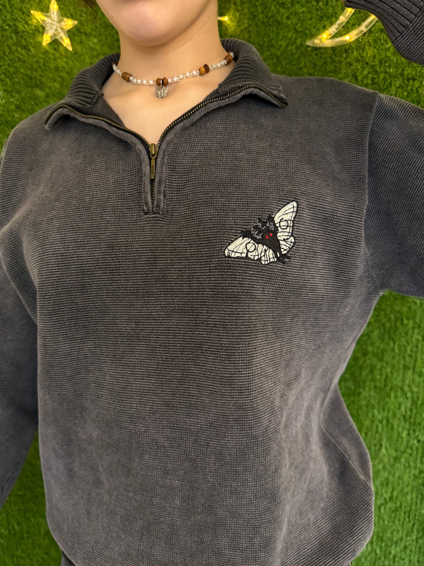 Mothman Charcoal Quarter Zip S