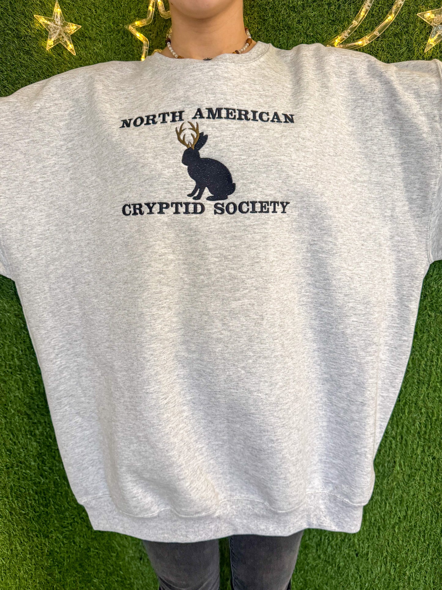 Jackalope Grey Crewneck 2XL