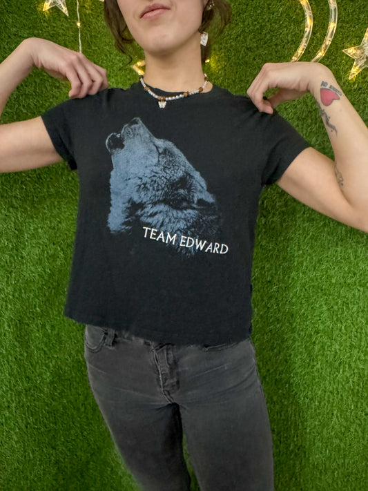 Team Edward Cropped T-Shirt S