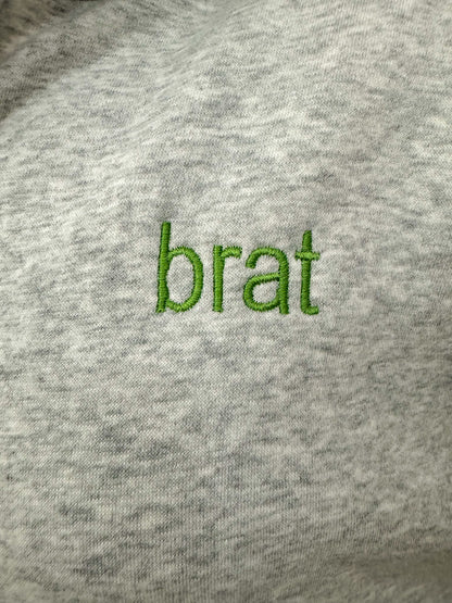 Brat Grey Zip Up Hoodie S
