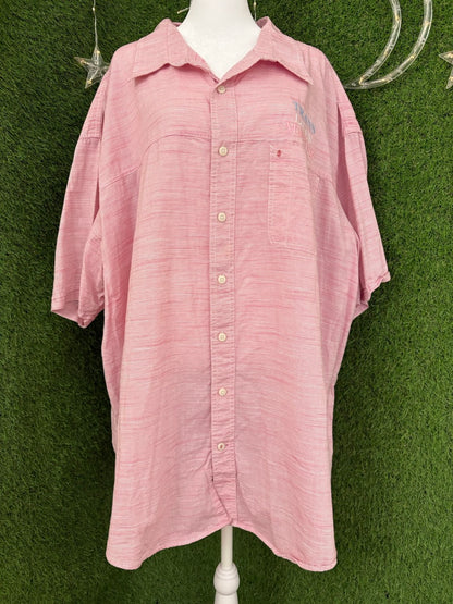 Trans Lives Matter Pink Button Up 4XL