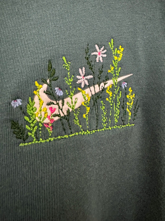 Floral Nike Teal T-Shirt 2XL