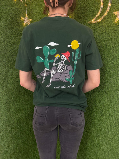 Eat the Rich Taco Skeleton T-Shirt M