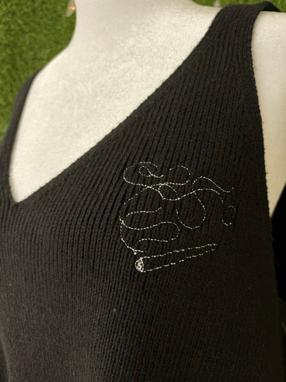 Joint Black Tank Top 3XL
