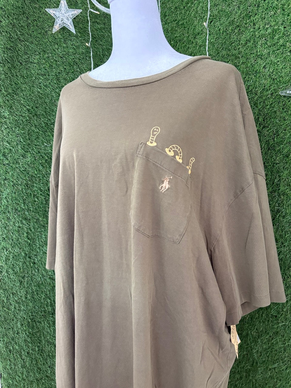 Wormy Brown Pocket T-Shirt 2XL