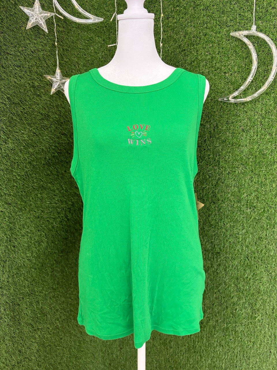 Love Wins Green Tank Top 2XL