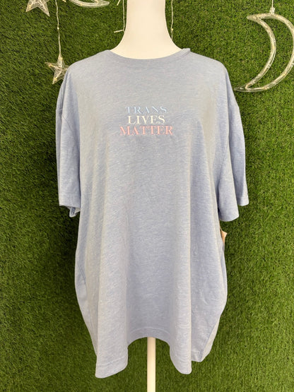 Trans Lives Matter Blue T-Shirt XL