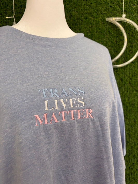 Trans Lives Matter Blue T-Shirt XL