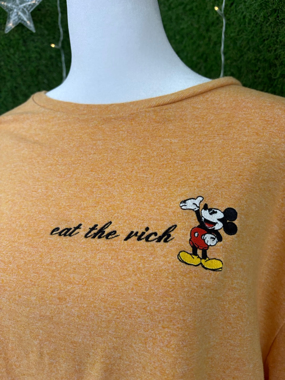 Eat the Rich Yellow T-Shirt XL