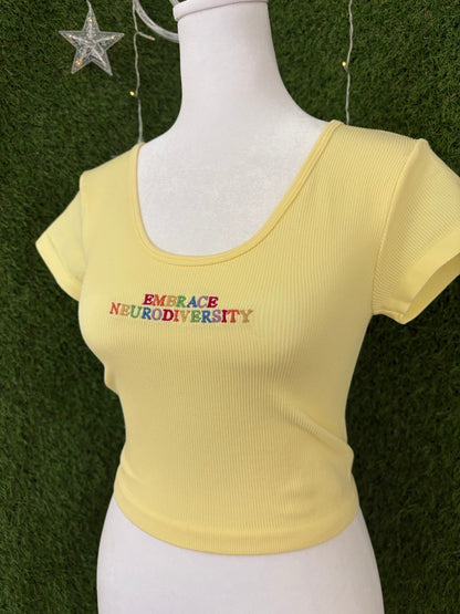 Embrace Neurodiversity Yellow Top M