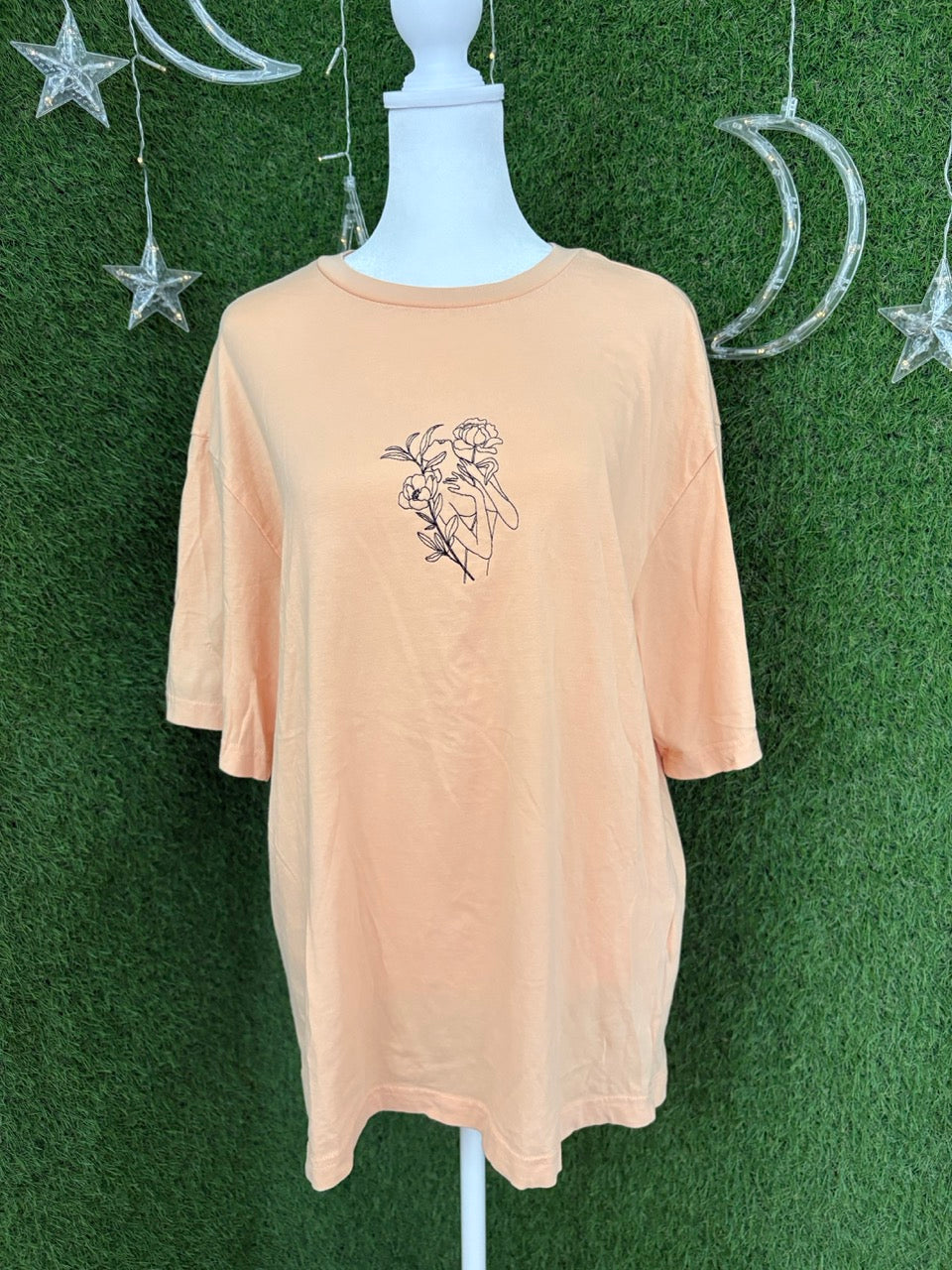 Floral Woman Cream T-Shirt M