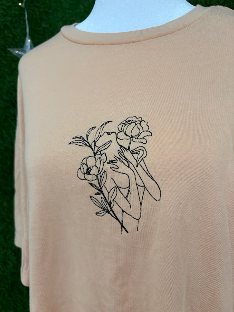 Floral Woman Cream T-Shirt M