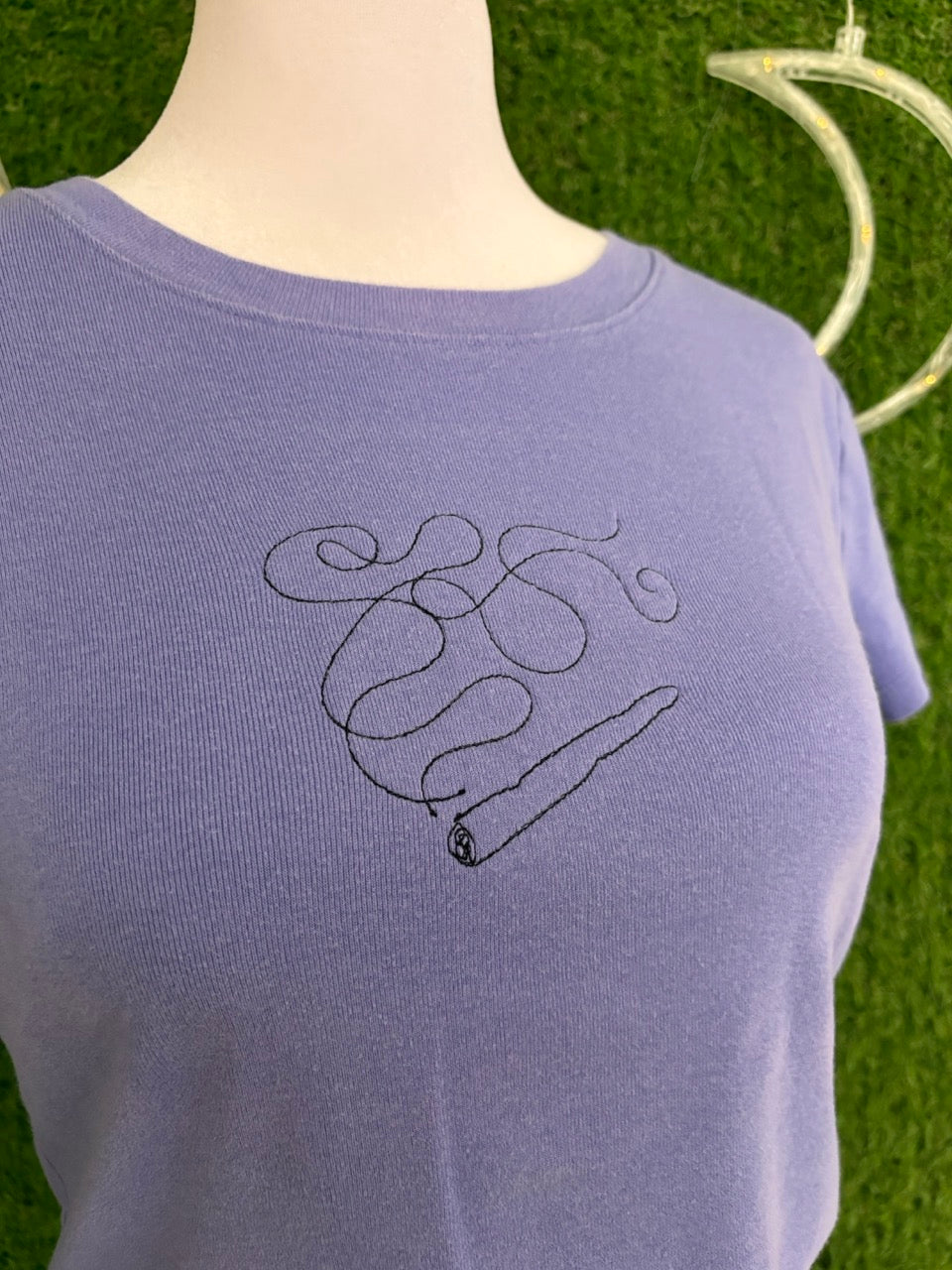 Joint Purple Cropped Tee XS