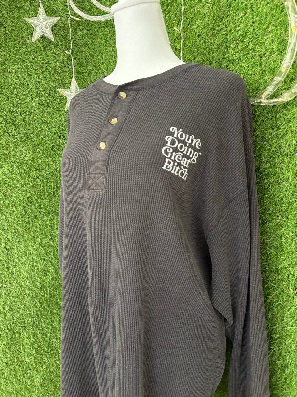 You're Doing Great Button Long Sleeve XL
