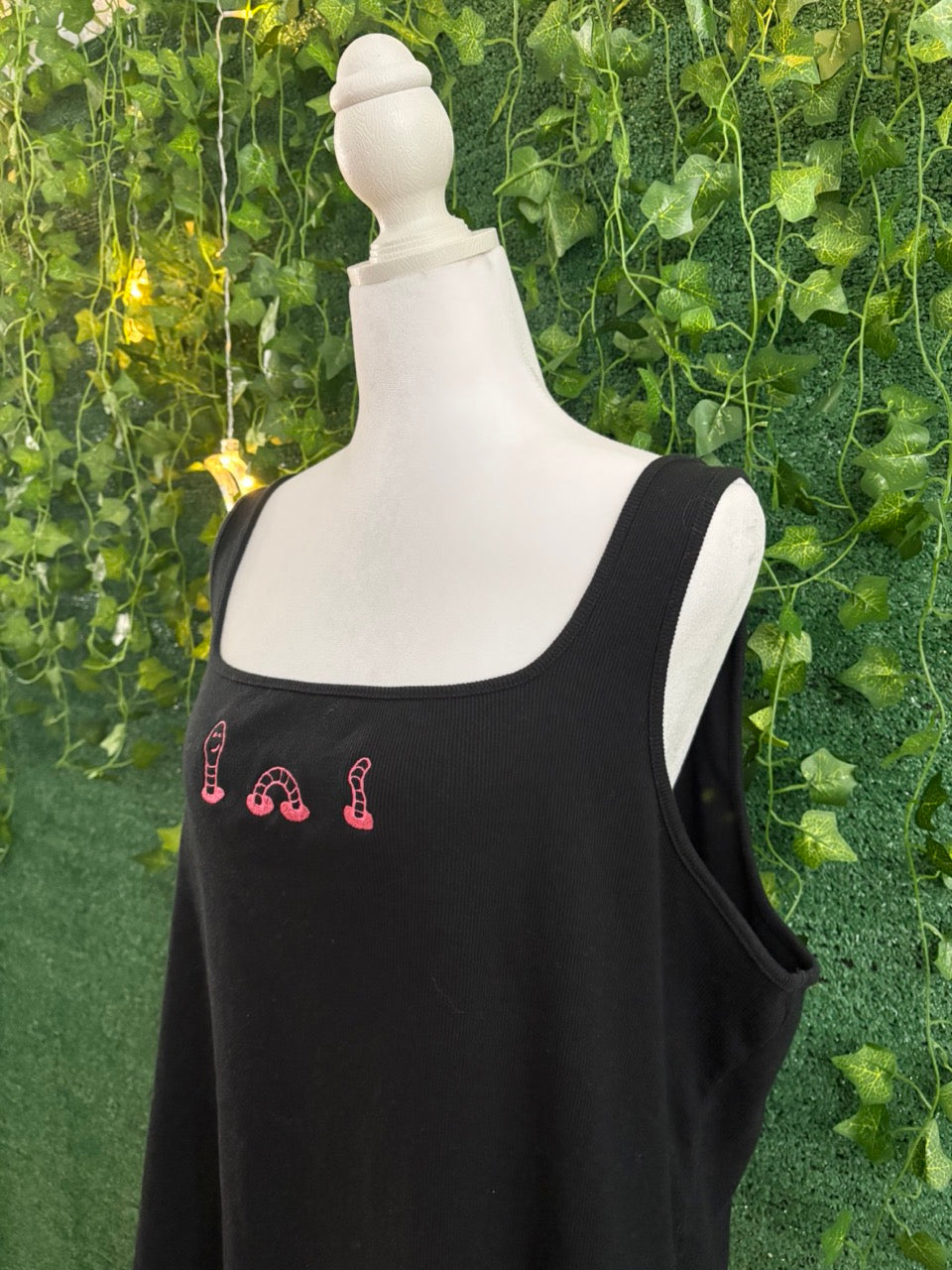 Worm Ribbed Cropped Tank 3XL