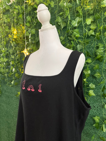 Worm Ribbed Cropped Tank 3XL