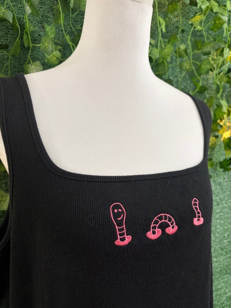 Worm Ribbed Cropped Tank 3XL