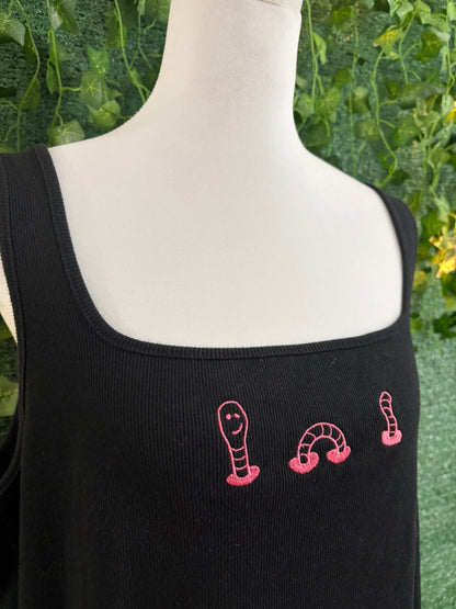 Worm Ribbed Cropped Tank 3XL