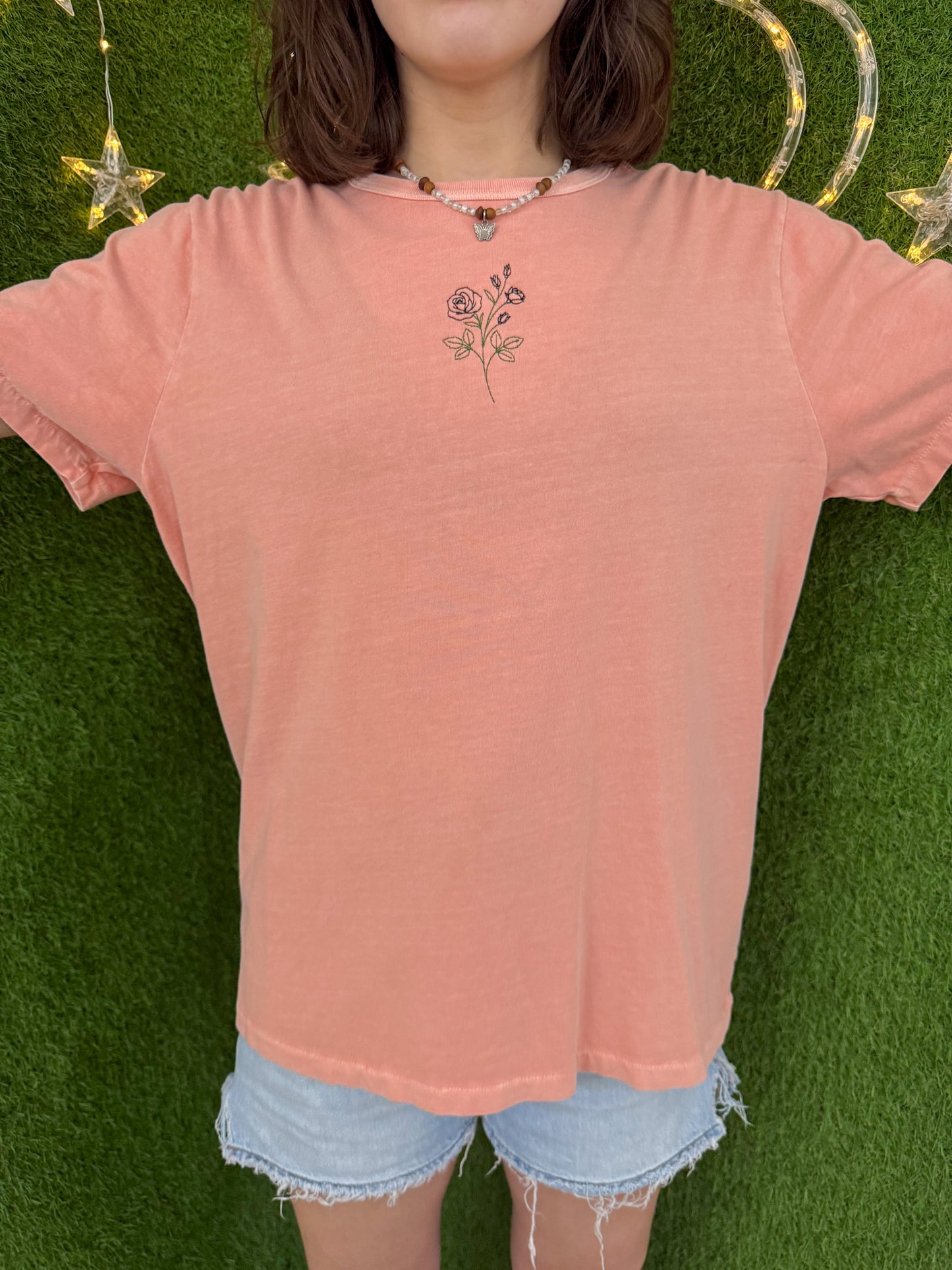 Pink Rose T-Shirt M