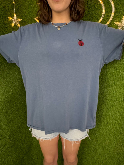 Blue Ladybug T-Shirt L