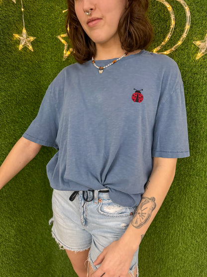 Blue Ladybug T-Shirt L