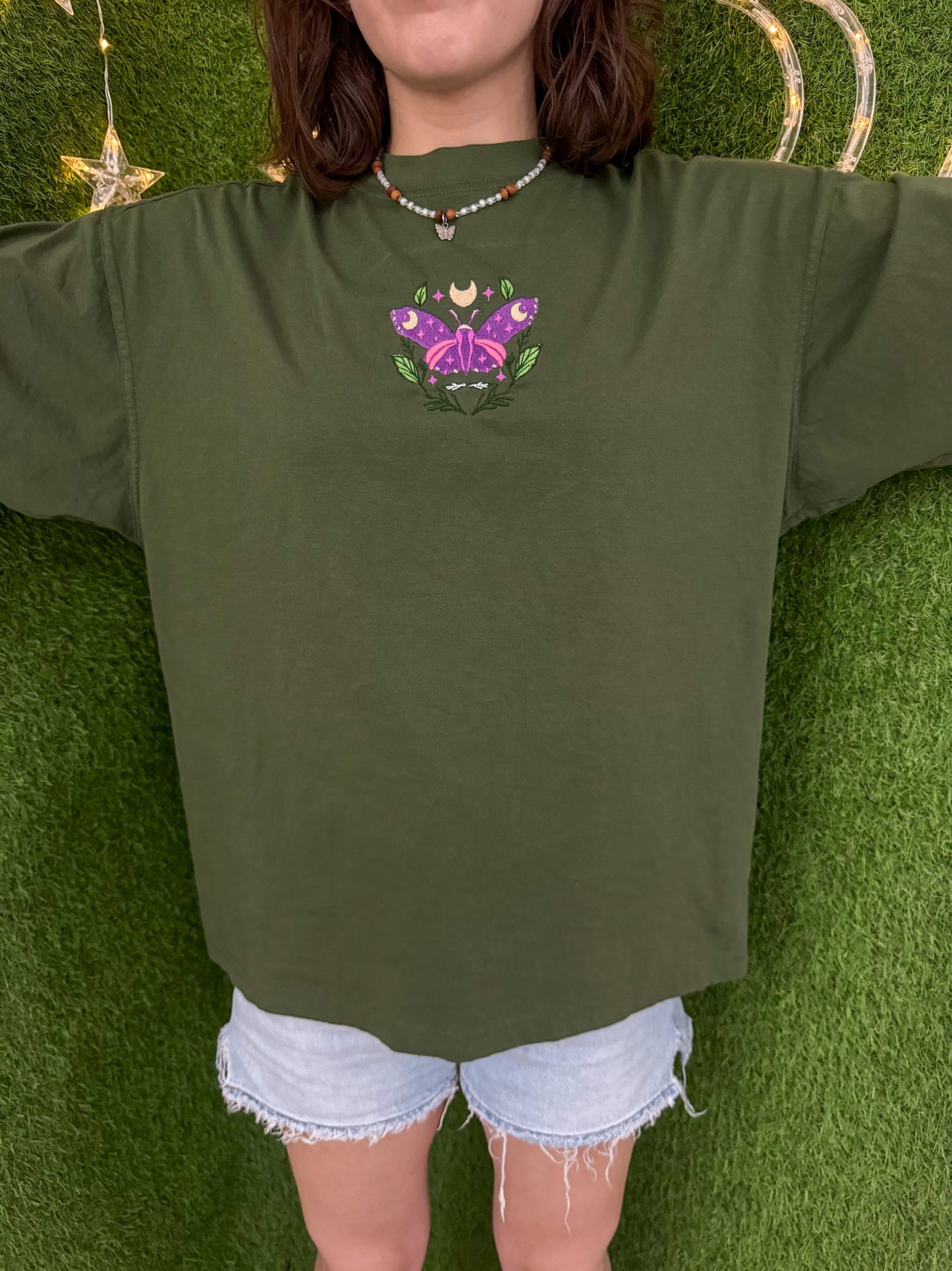 Green Moth T-Shirt S