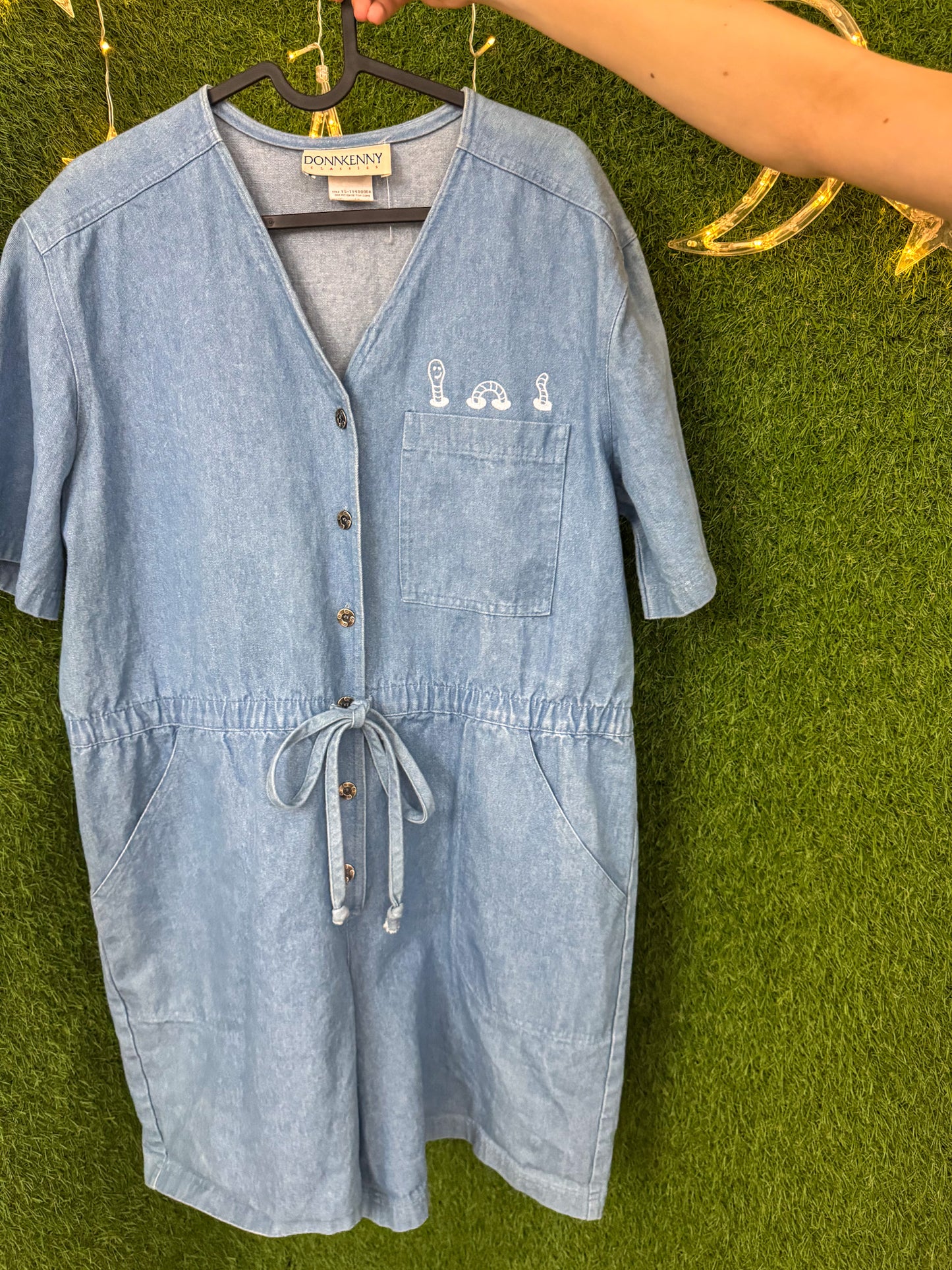 Worm Denim Romper 2XL