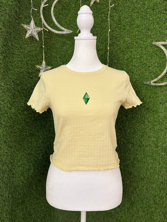 Sims Yellow Baby Tee S