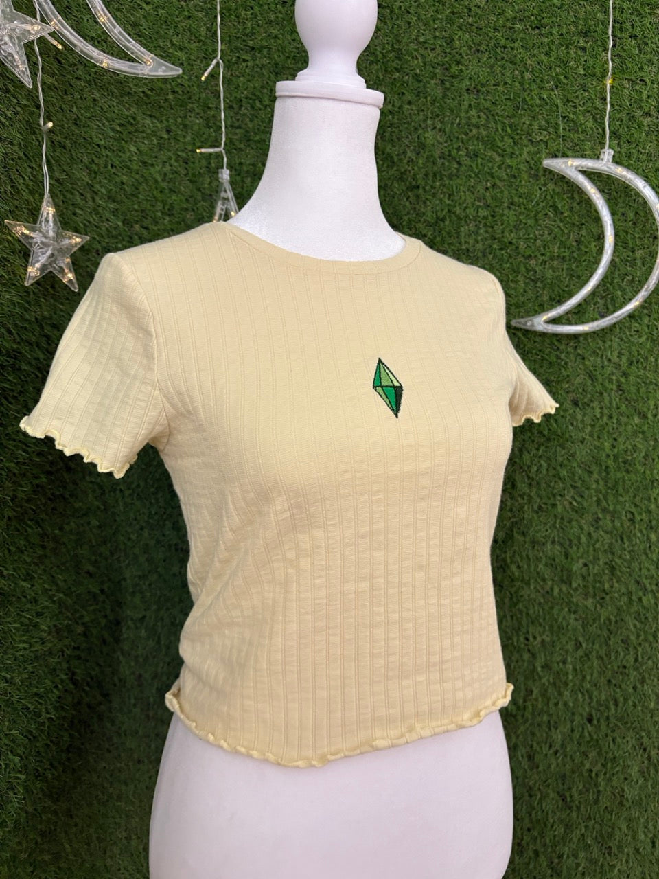 Sims Yellow Baby Tee S