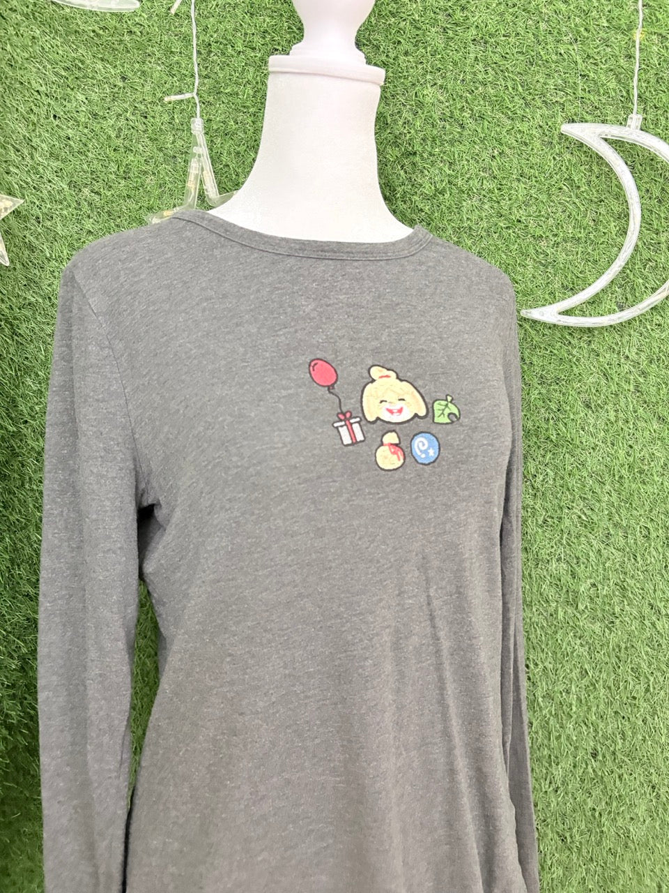 Animal Crossing Grey Long Sleeve S