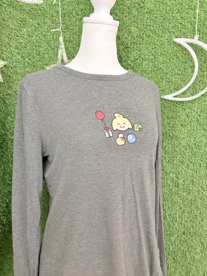 Animal Crossing Grey Long Sleeve S
