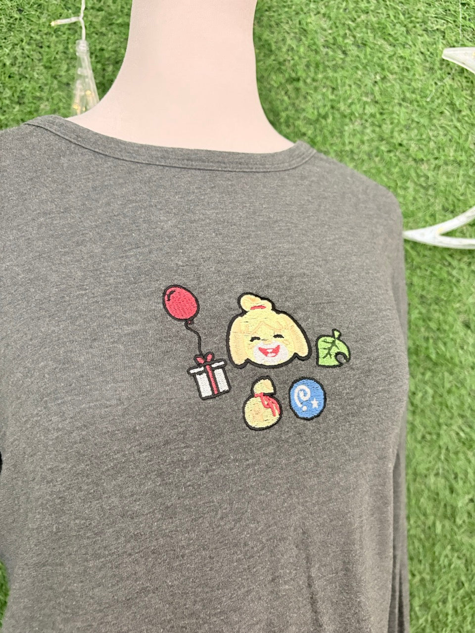 Animal Crossing Grey Long Sleeve S