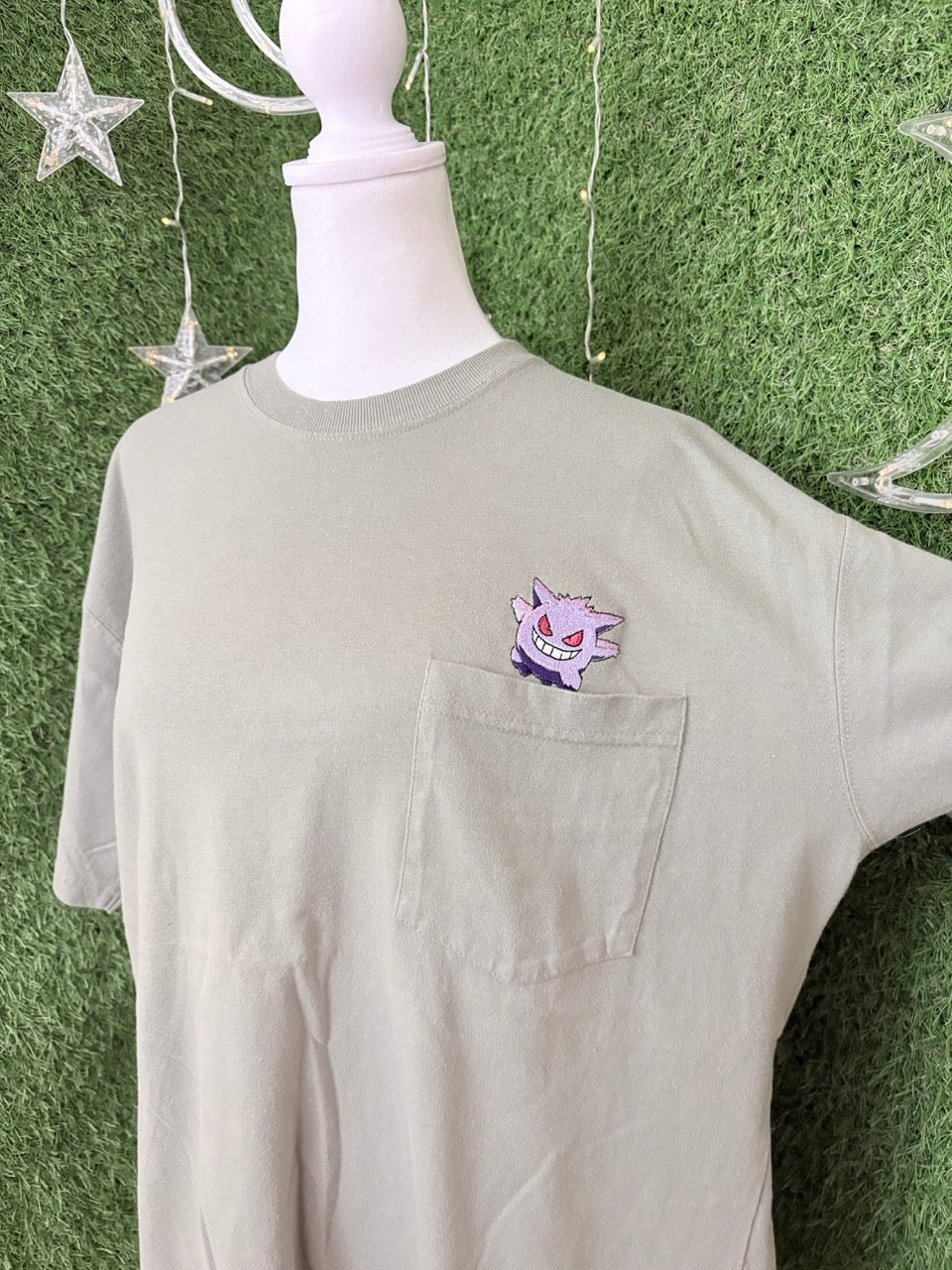 Gengar Green Pocket Tee L