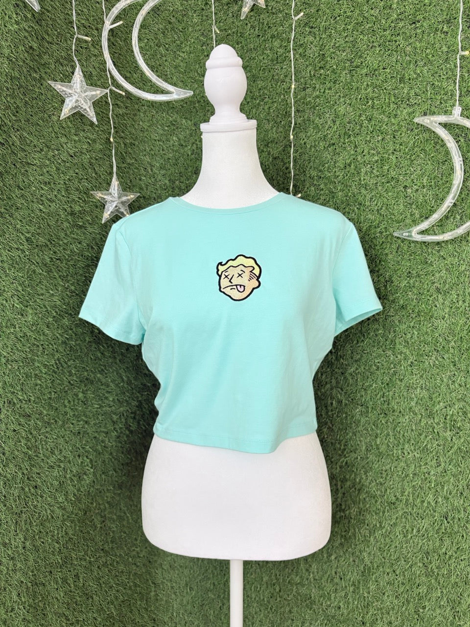 Fallout Blue Crop Top XL