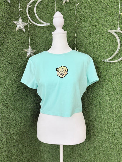 Fallout Blue Crop Top XL
