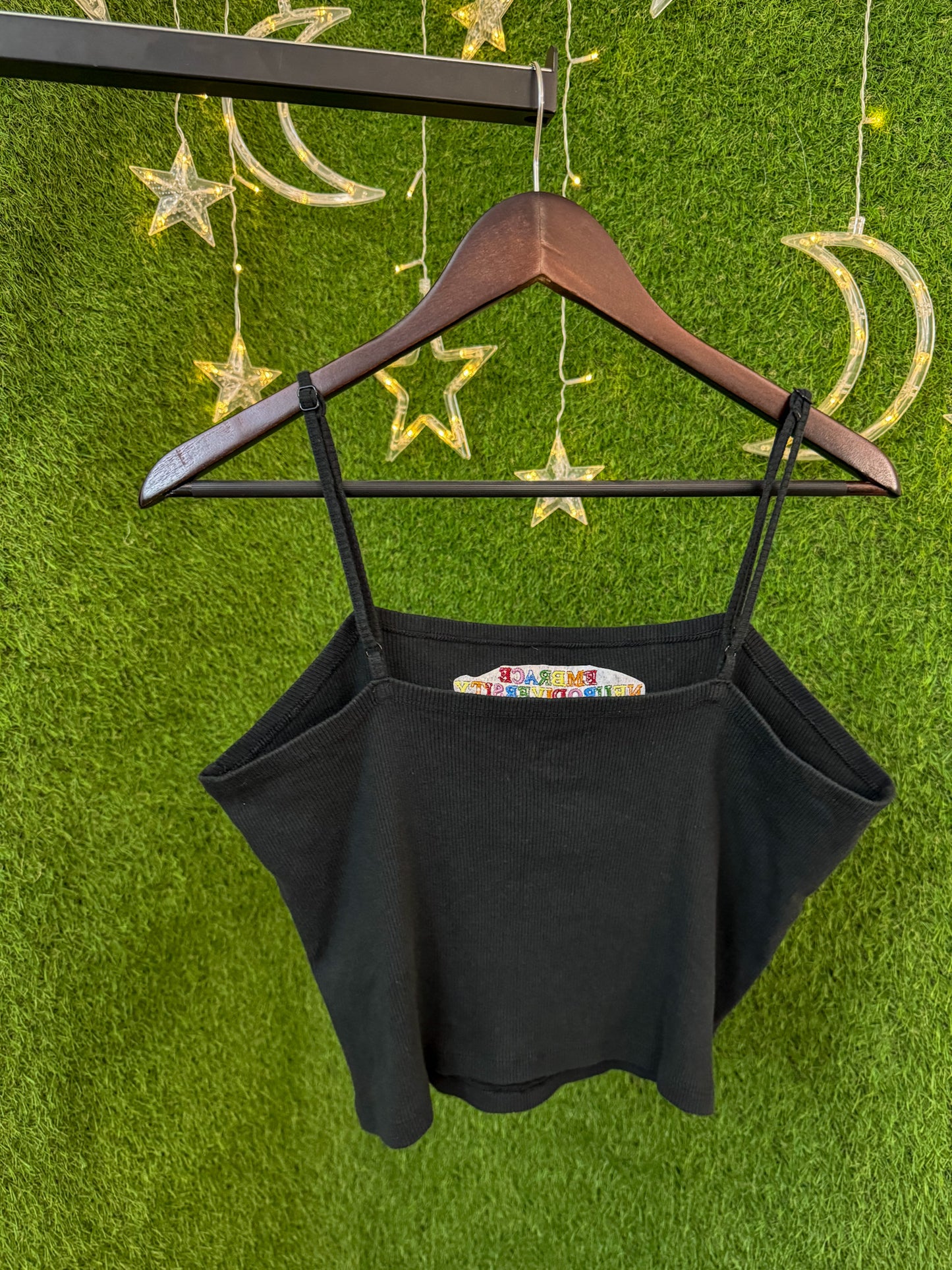 Embrace Neurodiversity Black Cropped Tank 2XL