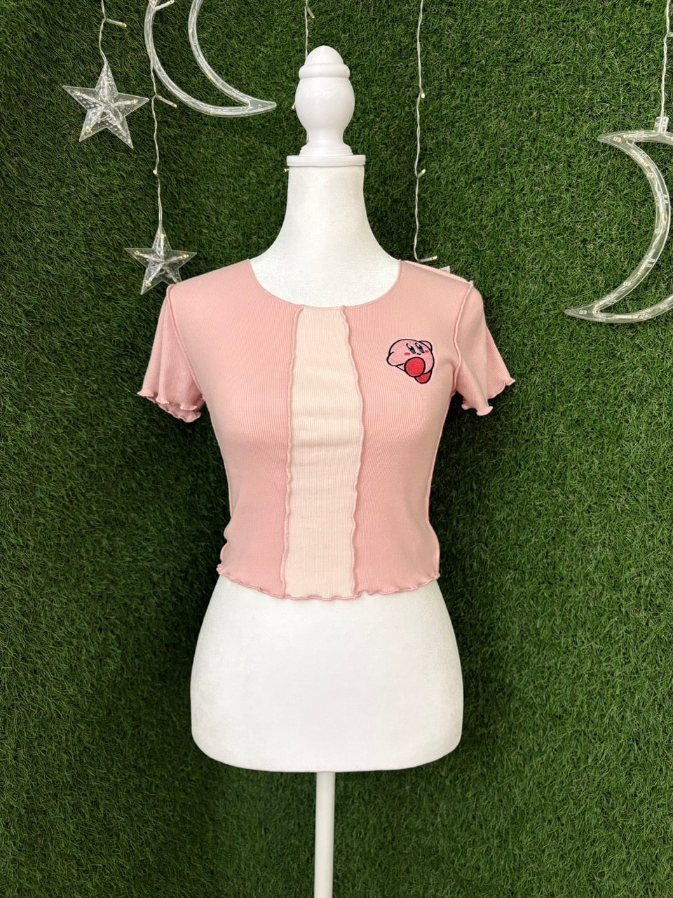 Kirby Pink Baby Tee XS