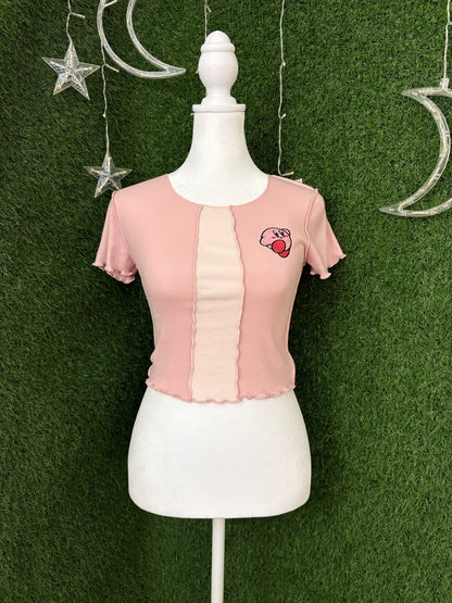 Kirby Pink Baby Tee XS