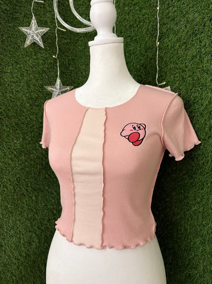 Kirby Pink Baby Tee XS