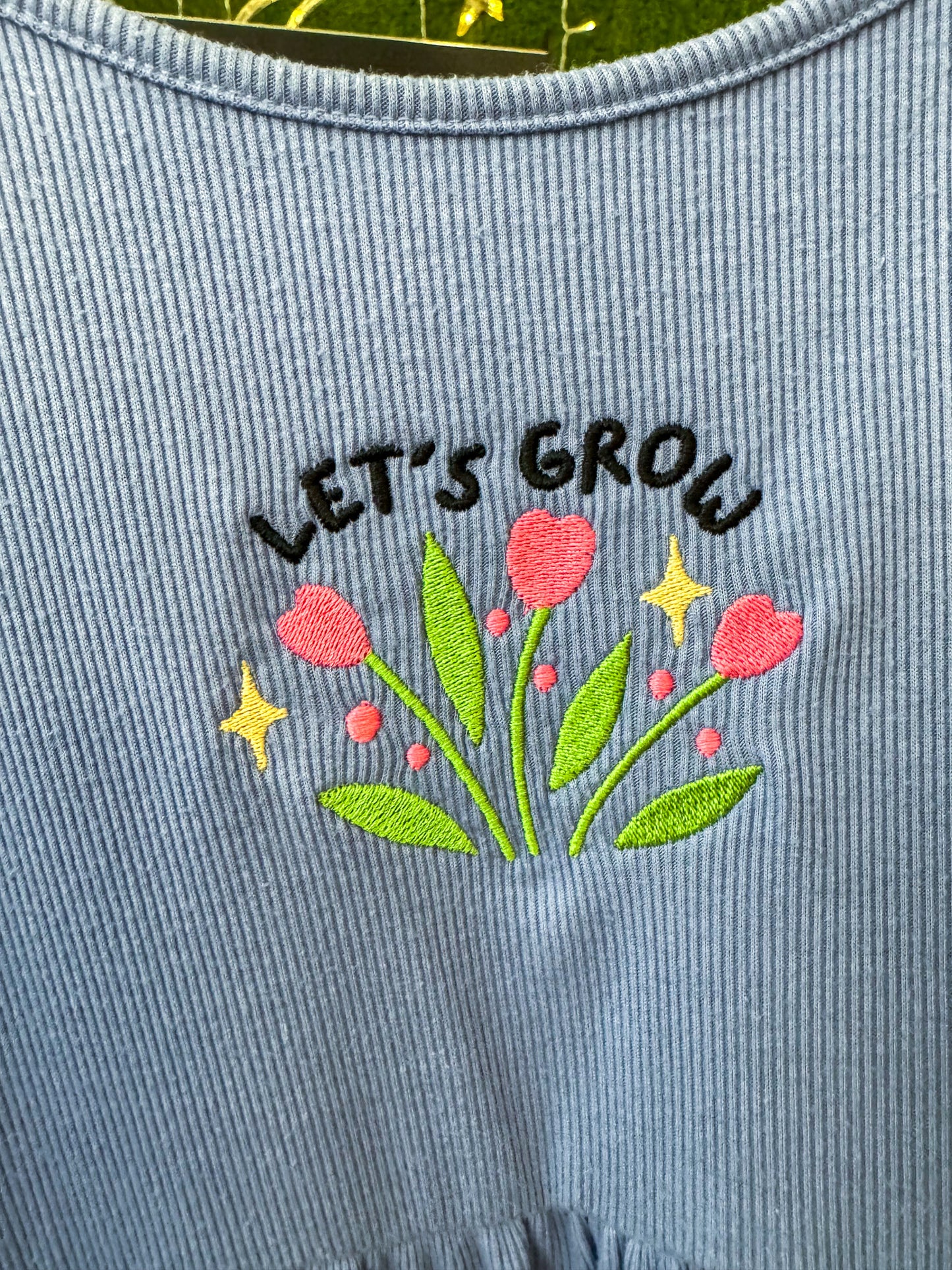 Let's Grow Periwinkle Dress with Pockets M