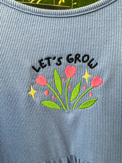 Let's Grow Periwinkle Dress with Pockets M