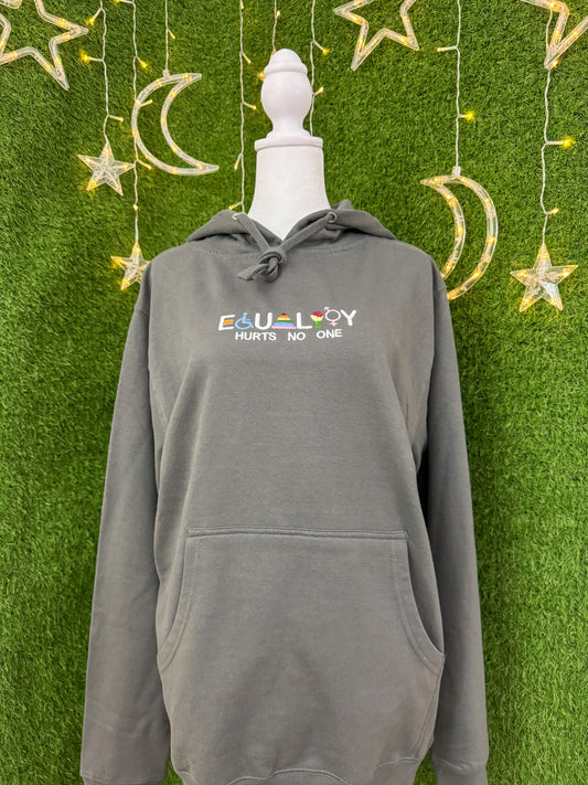 Equality Hurts No One Grey Hoodie S