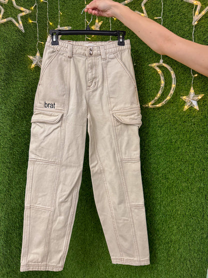 Brat Khaki Cargo Pants XS