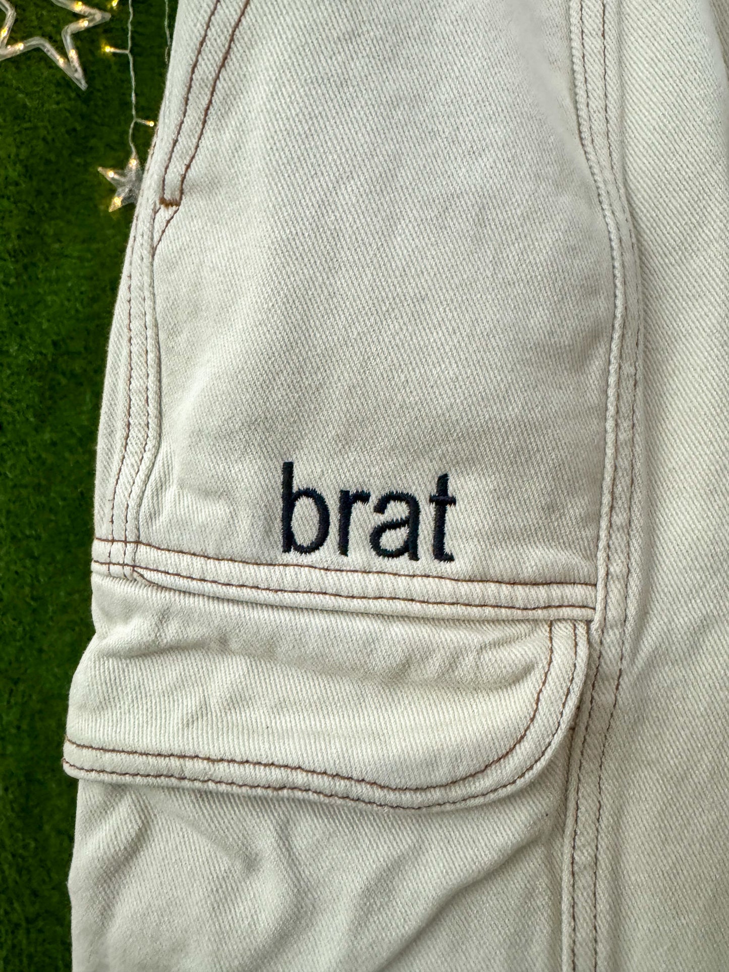 Brat Khaki Cargo Pants XS