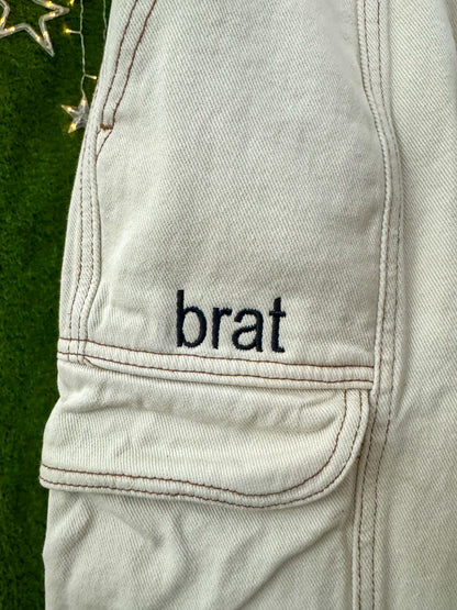 Brat Khaki Cargo Pants XS